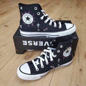 Womens Converse Chuck All Star Hi 7.5 Celestial Stars Blueberry Ice A13513F Girl